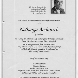 Andratsch Notburga Geb. Leitner